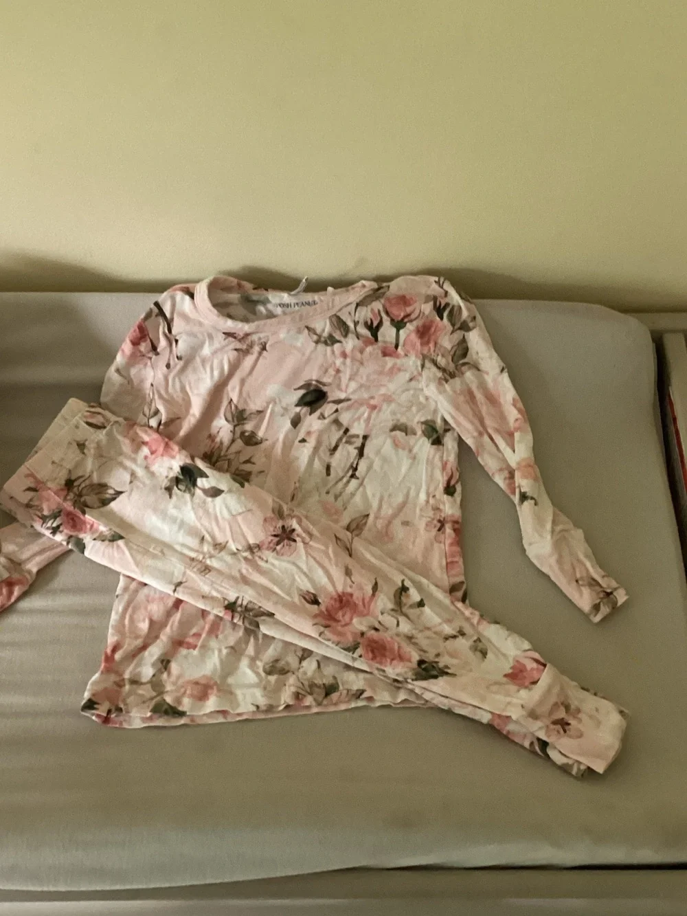 Posh Peanut Pink Floral Long-Sleeve Kids Pajama Set